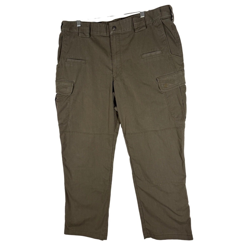 5.11 Tactical Mens Ripstop Cargo Pants Olive Green 38x32 TLBLIN-4196-4